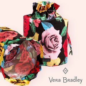 Vera Bradley Ditty Bag Toiletry Makeup Swimsuit Drawstring Travel Lined Bag